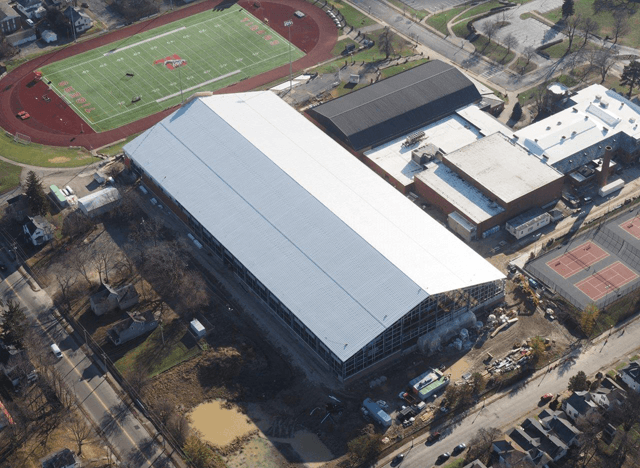 new construction using pre-engineered materials at Wittenburg